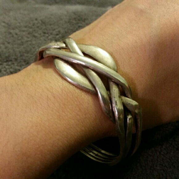 COPY - Sterling silver four part puzzle bracelet! - Picture 2 of 4